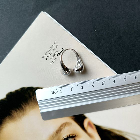 Silver ring without stones