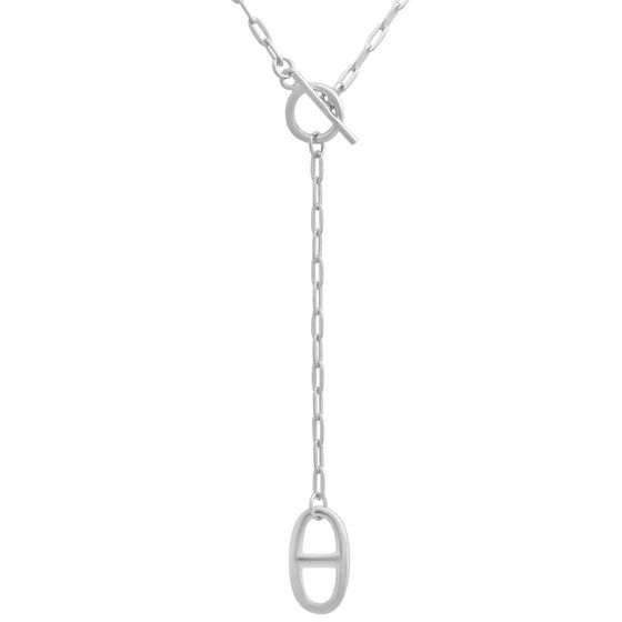 Silver necklace without stones