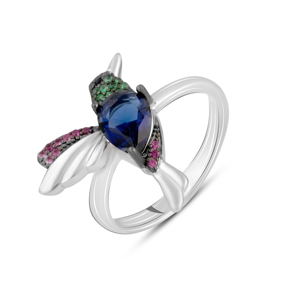 Silver Ring with Fianites