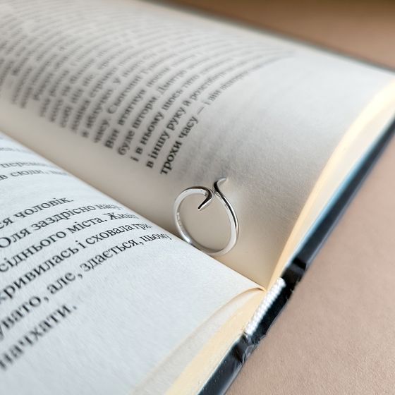 Silver ring without stones