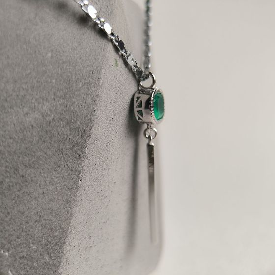 Silver pendant with agate 0.725ct