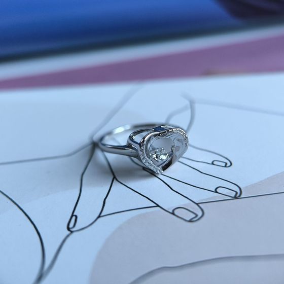 Silver Ring with Fianites