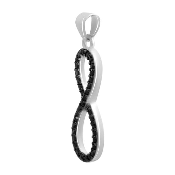 Silver pendant with phianites