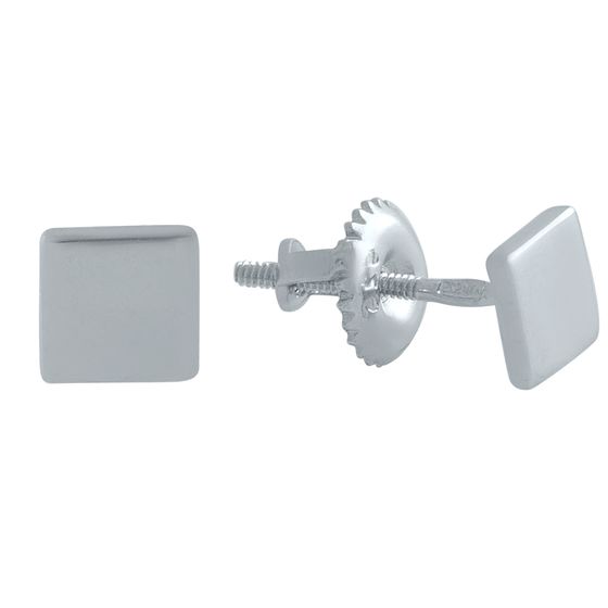 Silver earrings without stones