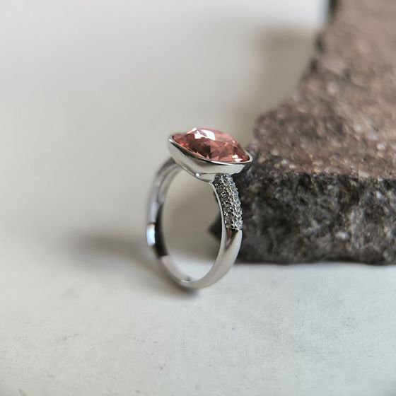 Silver Ring with Fianites