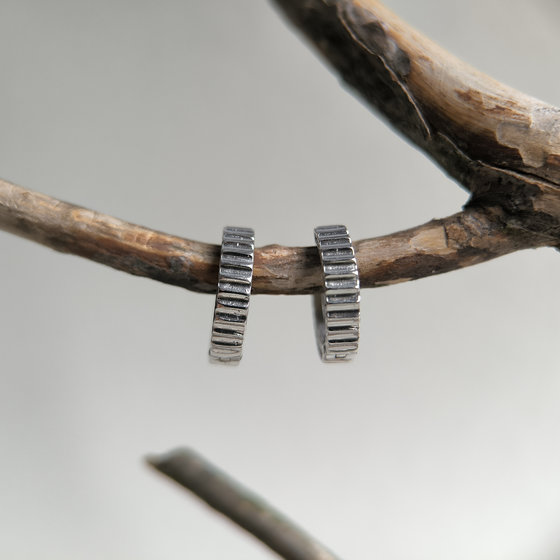 Silver earrings with 0.44ct phianites
