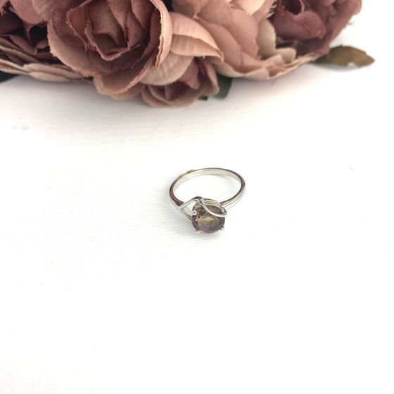 Silver ring with ametrine nano 1.767ct