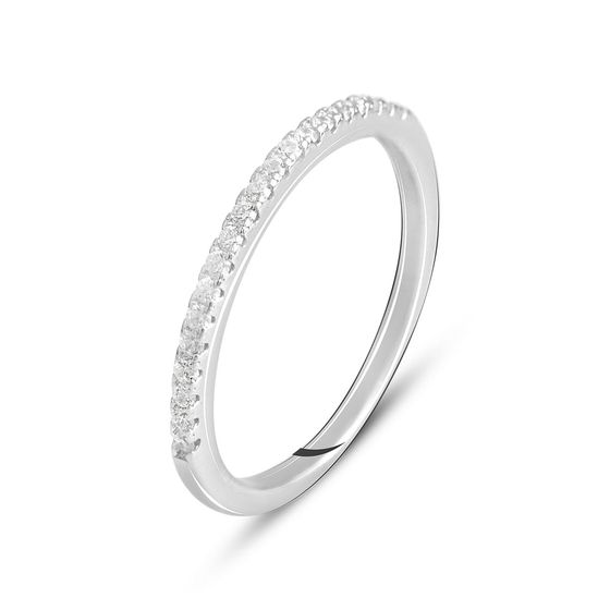 Silver Ring with Fianites