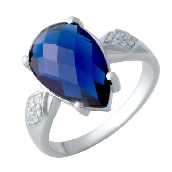 Silver Ring with Sapphire (nano)