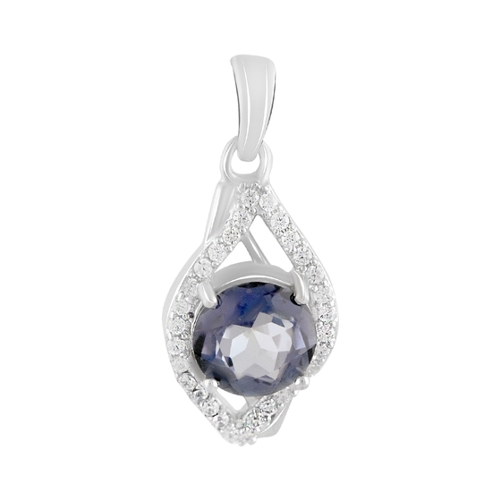 Silver pendant with mystic topaz 2.05ct