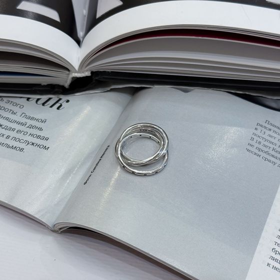 Silver Ring with Fianites