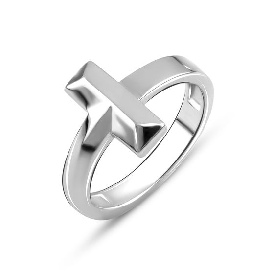 Silver ring without stones