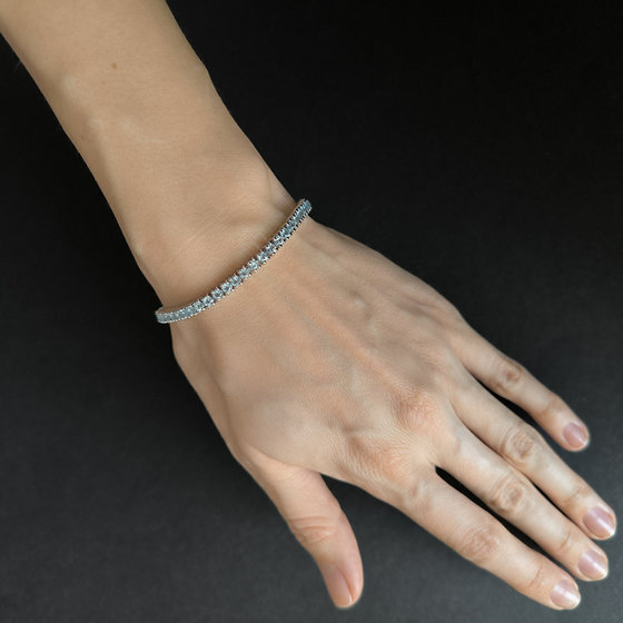 Срібний браслет з топазом 6.505ct