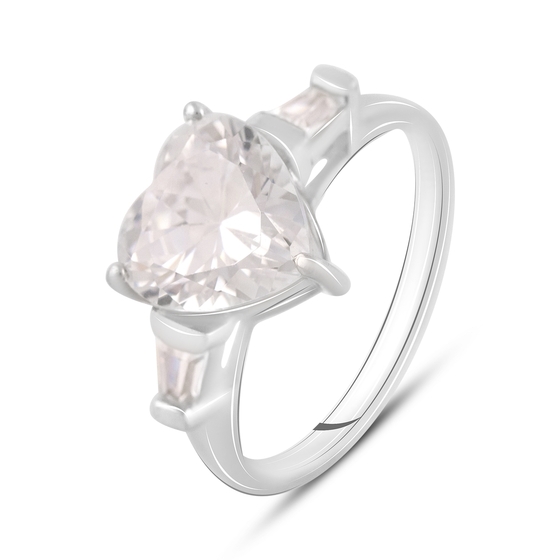 Silver Ring with Fianites