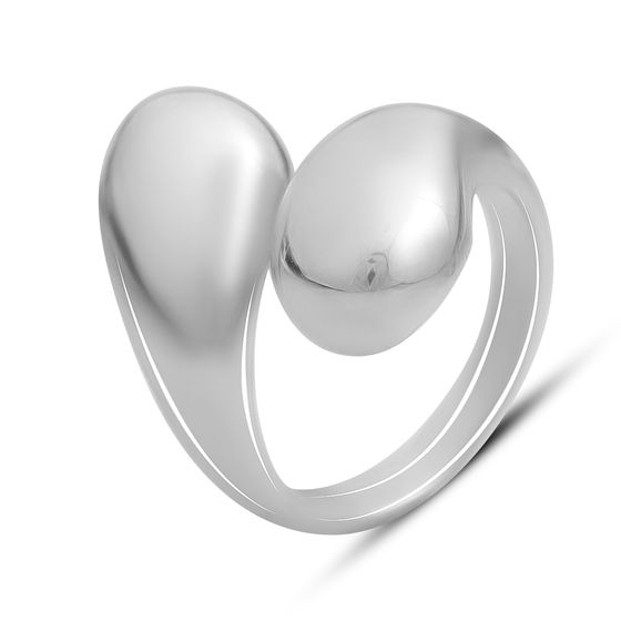 Silver ring without stones
