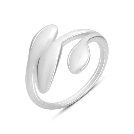 Silver ring without stones