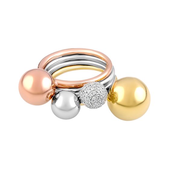 Silver Ring with Fianites