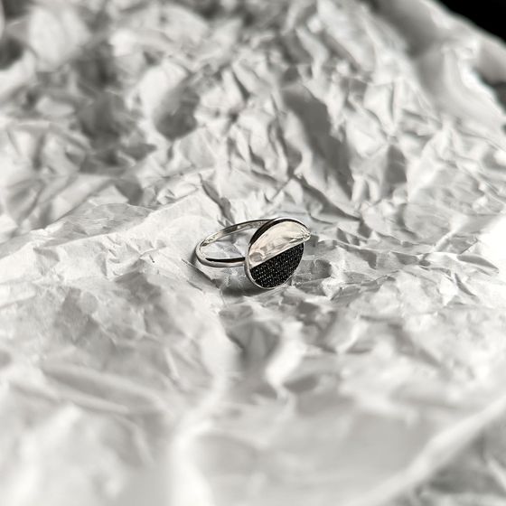 Silver Ring with Fianites