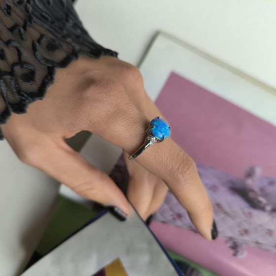 Серебряное кольцо с опалом 1.668ct