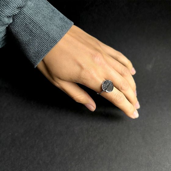 Silver Ring with Fianites