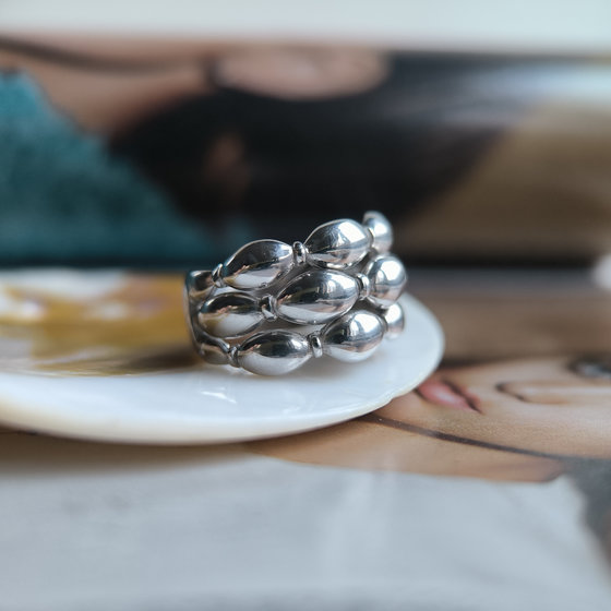 Silver ring without stones