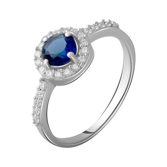 Срібна каблучка із сапфіром nano 0.748ct