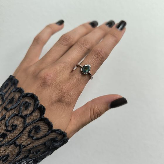 Срібна каблучка з містик топазом 0.555ct