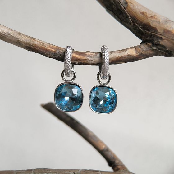 Silver Earrings with Fianites