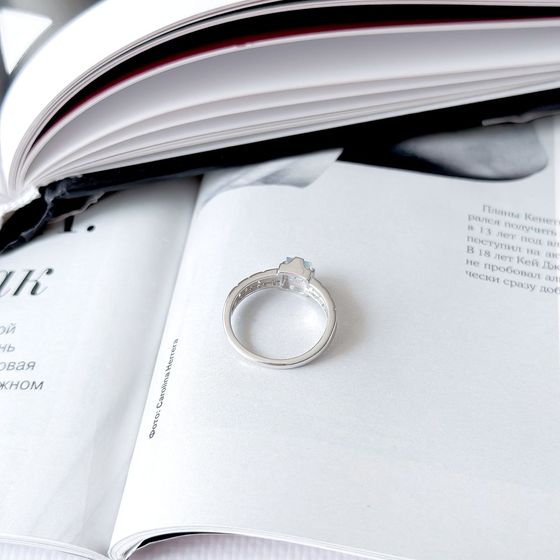 Срібна каблучка з топазом 0.87ct
