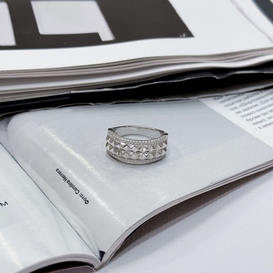 Silver Ring with Fianites