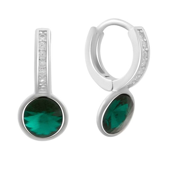 Silver Earrings with Fianites