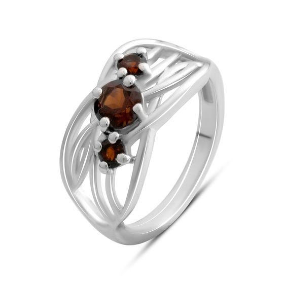 Срібна каблучка з гранатом 0.883ct