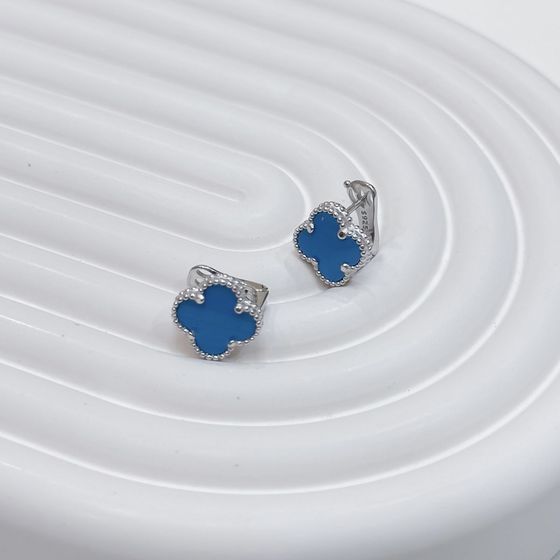 Silver earrings with turquoise