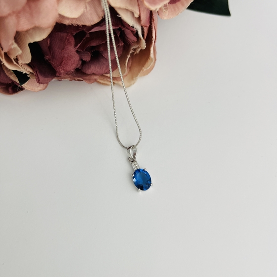 Серебряная подвеска с танзанитом nano 1.997ct