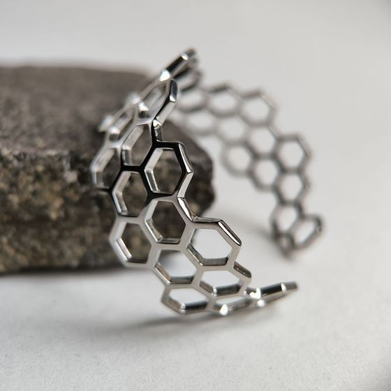 Silver bracelet without stones