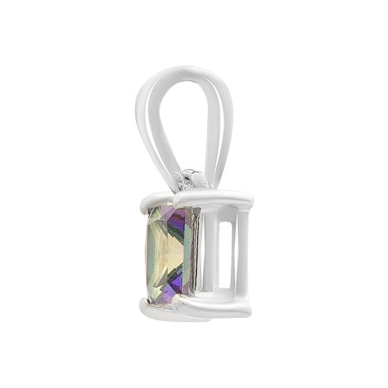 Silver pendant with a mystic topaz weighing 0.473 ct