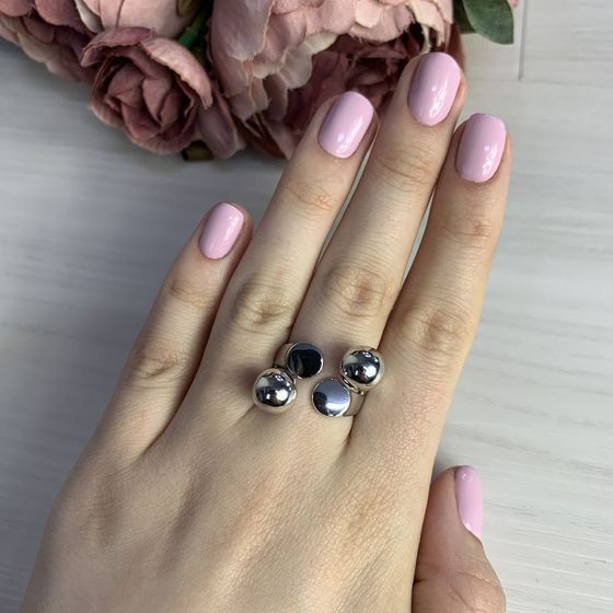Silver ring without stones