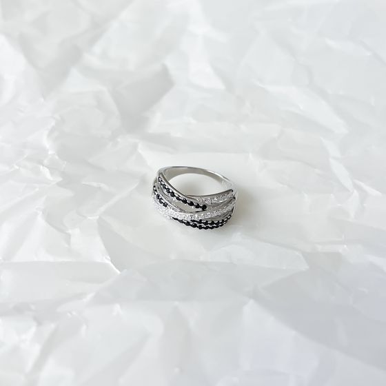Silver Ring with Fianites