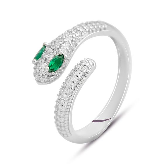Silver Ring with Fianites