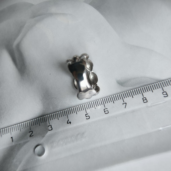 Silver ring without stones