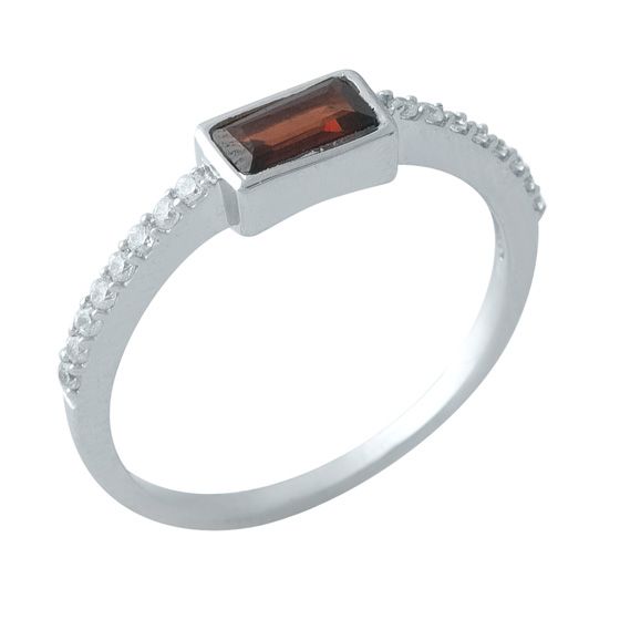 Серебряное кольцо с гранатом 0.823ct