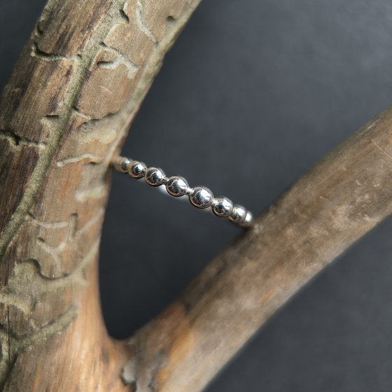 Silver ring without stones