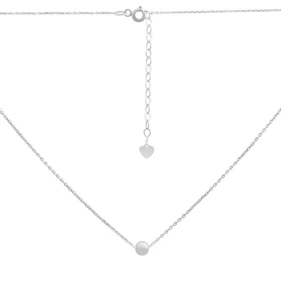 Silver necklace without stones