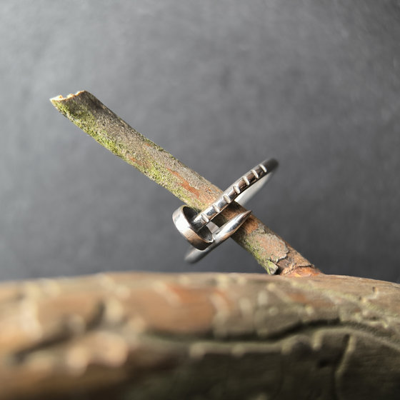 Silver ring without stones
