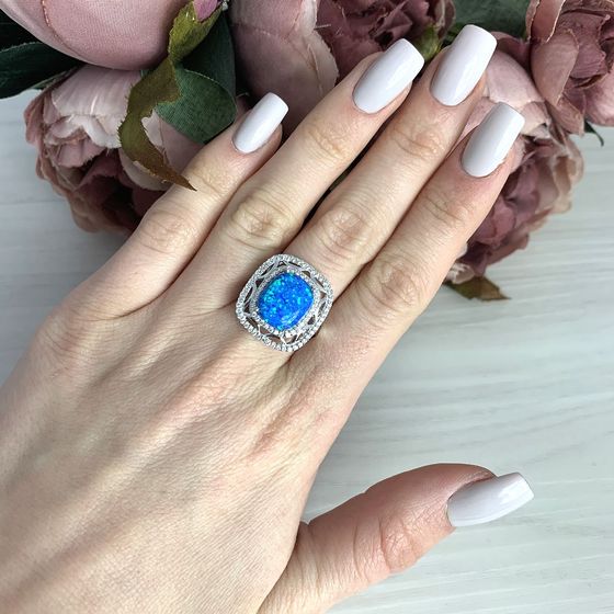 Срібна каблучка з опалом 2.135ct
