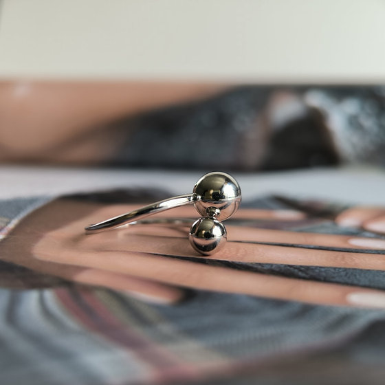 Silver ring without stones