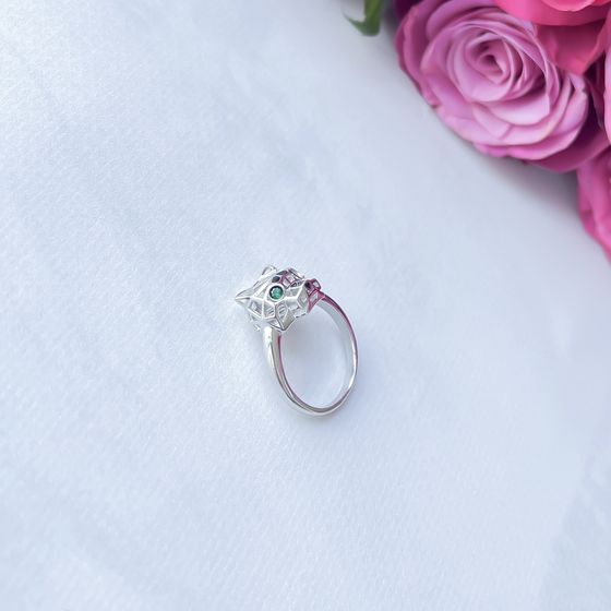 Silver Ring with Fianites