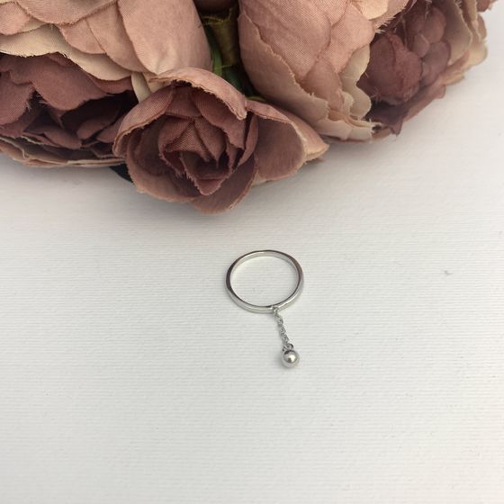 Silver ring without stones