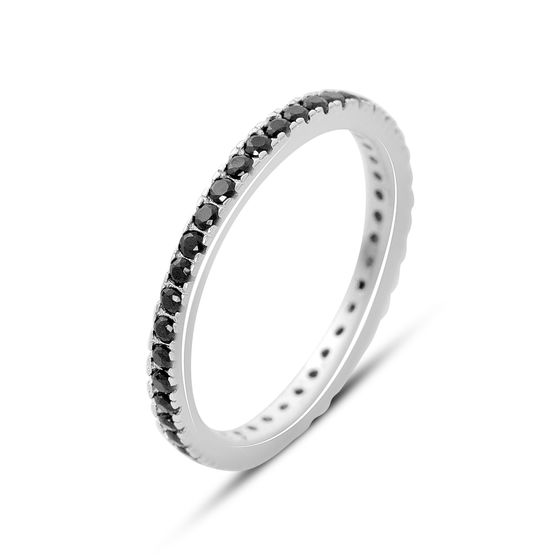 Silver Ring with Fianites