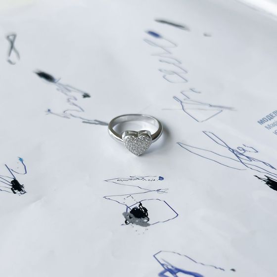 Silver Ring with Fianites